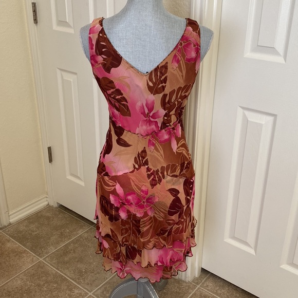 Robbie Bee pink and brown cocktail dress - Picture 2 of 7